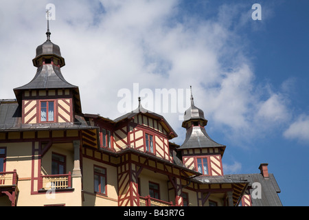 Stary Smokovec Grand Hotel nel resort di montagna città Foto Stock