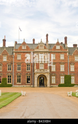 Oriente dettaglio di elevazione di Sandringham House , Sandingham, Norfolk, Inghilterra Foto Stock