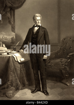 Andrew Jackson - 7 Il presidente degli Stati Uniti, 1767-1845 Foto Stock