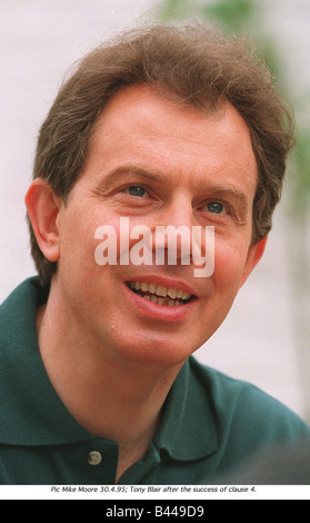 Tony Blair leader del partito laburista Aprile 1995 Foto Stock