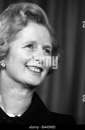 Margaret Thatcher Febbraio 1975 conquistando la leadership conservatrice Elezione Foto Stock