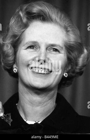 Margaret Thatcher Febbraio 1975 conquistando la leadership conservatrice Elezione Foto Stock