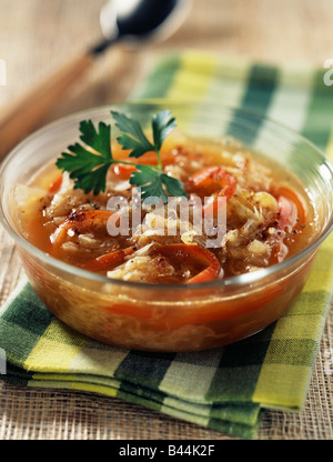 zuppa di crauti Foto Stock