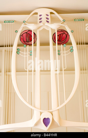 Regno Unito Scozia Glasgow Bellahouston Park House per un amante dell'arte sala musica organ dettaglio Foto Stock