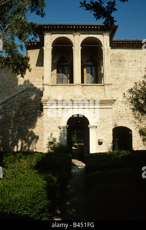 Arqua Petrarca Italia Casa di Petrarca ultima dimora rinascimentale di studioso poeta Francesco Petrarca ora un museo Foto Stock