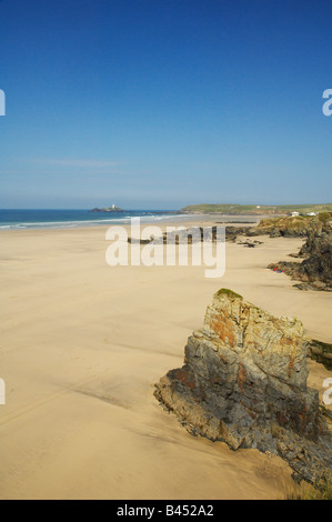 Spiaggia a Gwithian Towans Cornwall Regno Unito Foto Stock