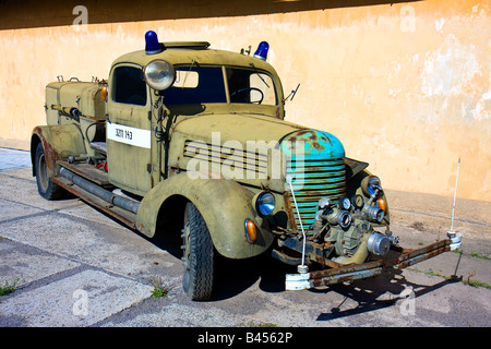 Esercito Vintage camion dei pompieri Foto Stock