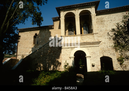 Arqua Petrarca Italia Casa di Petrarca ultima dimora rinascimentale di studioso poeta Francesco Petrarca ora un museo Foto Stock