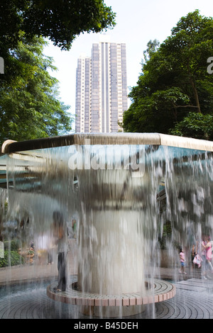 Cina, Hong Kong, Fontana Foto Stock