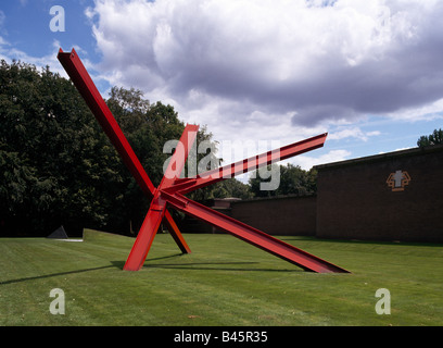 Otterloo, Rijksmuseum Kröller-Müller, Skulpturenpark, '''K-Stücke'' genannte Arbeit von Mark di Suvero' Foto Stock