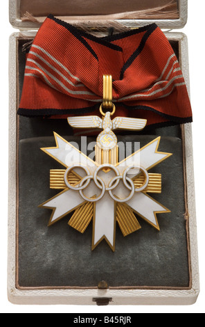 Decorazioni, Germania nazista, medaglia d'Onore olimpica, 1936, Giochi olimpici, NSDAP, nazista, nazismo, Terzo Reich, , Foto Stock