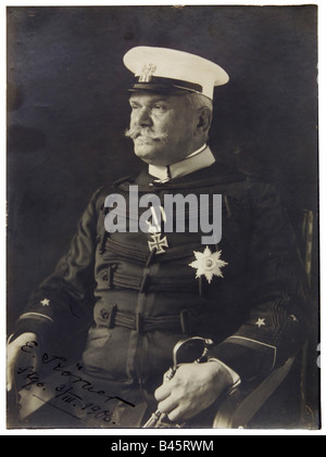 Korner, Emilio, 10.10.1846 - 25.3.1920, Generale Cileno, Comandante in Capo Delle Forze Armate 1900 - 1910, mezza lunghezza, fotografia con firma, Santiago de Chile, 3.3.1906, nome di nascita Emil Körner Henze, tedesco, ufficiale prussiano, militare, Cile, Koerner, 20th secolo, , Foto Stock