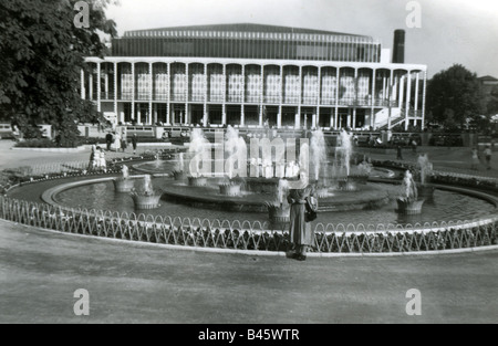 Geografia / viaggio, Danimarca, Copenaghen, edifici, sala concerti Tivoli, vista esterna, maggio 1957, Foto Stock