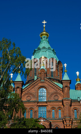 Cattedrale Uspensky in Helsinki Finlandia Europa Foto Stock