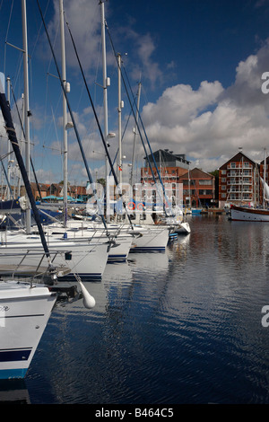 Ipswich Haven Marina & Barche in Suffolk Foto Stock