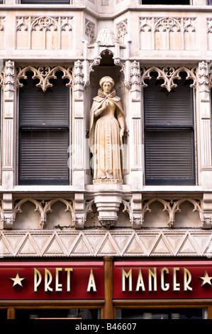 Pret a Manger cafe sundwich shop on Fleet Street London Regno Unito Foto Stock