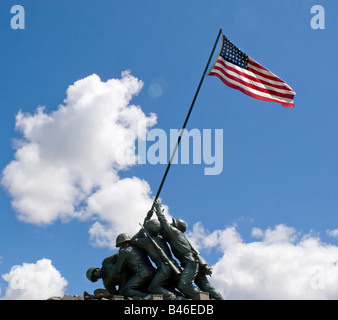 Dettaglio dell'Iwo Jima Memorial statua si trova nella Nuova Britannia Connecticut Foto Stock