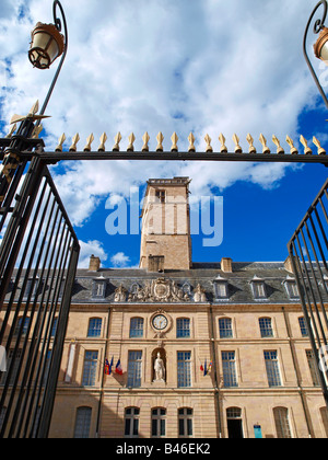 Vista della città di Digione, Francia, Place de la Libération Foto Stock