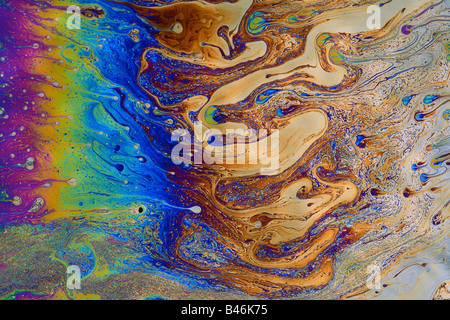 Abstract di bolle di sapone Foto Stock