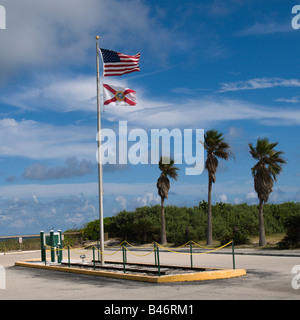 Il Melbourne e ATLANTIC ferrovia fu costruito nel 1883 a Melbourne Beach FLORIDA Foto Stock