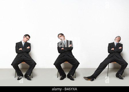 Imprenditori sleeping Foto Stock