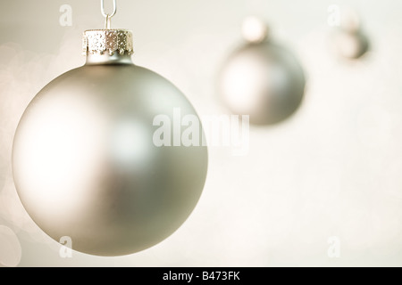 Baubles di natale Foto Stock