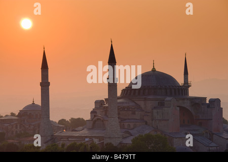 La Turchia vista su Istanbul di Hagia Sophia Mosque Foto Stock