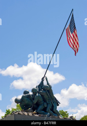 Dettaglio dell'Iwo Jima Memorial statua si trova nella Nuova Britannia Connecticut Foto Stock