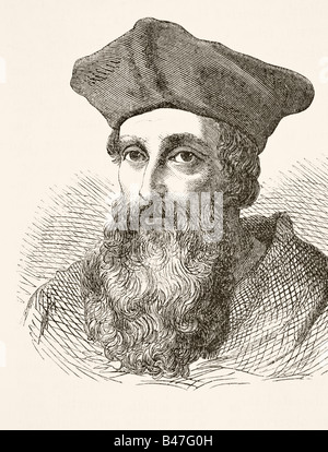 Cardinale Reginald Pole, 1500 - 1558. cardinale romano-cattolico inglese. Foto Stock