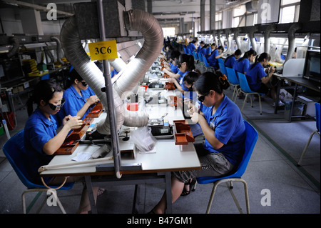 Impianto elettronico in Dongguan, Guangdong, Cina. 20-set-2008 Foto Stock