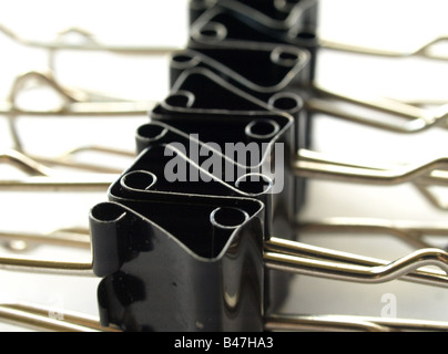 Acciaio clip legante Foto Stock