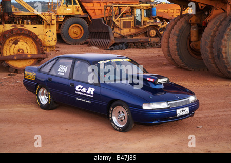 Australian Holden Commodore drag racing car Foto Stock