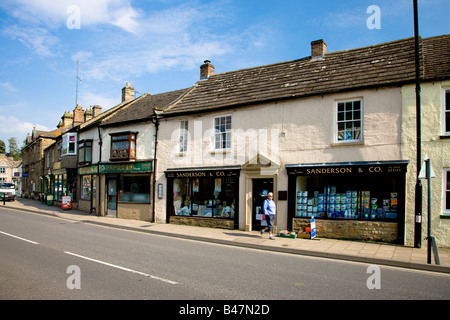 High Street Leyburn al Gateway di Wensleydale North Yorkshire Foto Stock