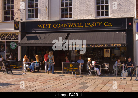 West Cornwall Pasty Co. a Norwich, Norfolk, Regno Unito Foto Stock