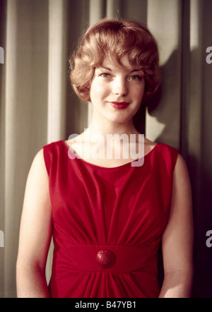 Schneider, Romy, 23.9.1938 - 29.5.1982, attrice tedesca, Half-length, 1950s, Foto Stock