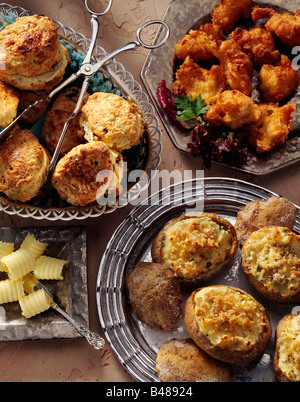 Patate camicia scones patate alimentari editoriale Foto Stock