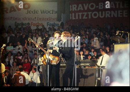 Beatles, 1960 - 1970, rock band inglese, live performance, Munich, Circus Krone, 24.6.1966, Foto Stock