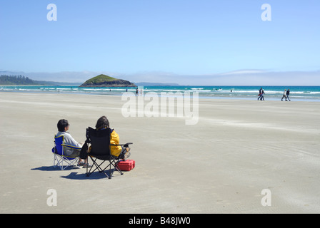 Long Beach, Pacific Rim National Park, l'isola di Vancouver, British Columbia, Canada Foto Stock