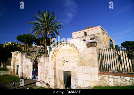 Italia, Sardegna, Cagliari, chiesa di San Saturno, basilica paleocristiana Foto Stock