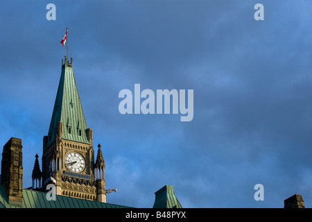 Il palazzo del parlamento, Torre di pace, Ottawa, Canada Foto Stock