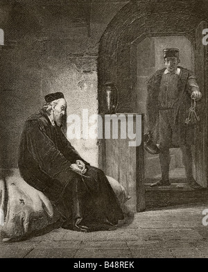 Sir Thomas More, 1478-1535, visto qui in prigione. Sir Thomas More. Avvocato inglese, giudice, filosofo sociale, autore, statista, Umanista rinascimentale Foto Stock