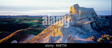 Badlands al Parco nazionale Theodore Roosevelt in North Dakota Foto Stock