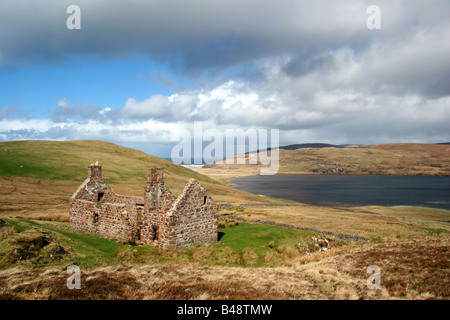 Sandwood Cottage sul Cape Wrath Trail Foto Stock