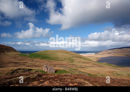 Sandwood Cottage sul Cape Wrath Trail Foto Stock