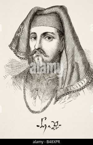 Ritratto e autografo del re Enrico IV d'Inghilterra Foto Stock