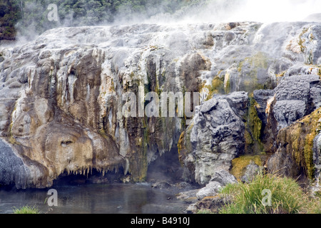 Geomorfologia piscine calde a Rotorua, Nuova Zelanda Foto Stock