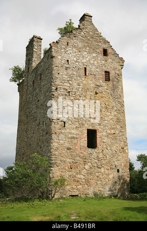 Il castello di Invermark, Glen Esk Foto Stock