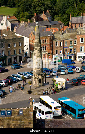 L'Obelisco in luogo di mercato Richmond North Yorkshire Foto Stock