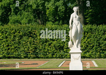 Scultura in Catherine Park, Tsarskoe Selo (Pushkin) vicino a San Pietroburgo, Russia Foto Stock