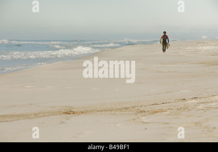 Fine di una giornata in spiaggia Foto Stock